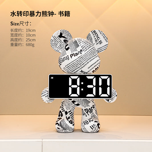 BearBrick Chinese version clock