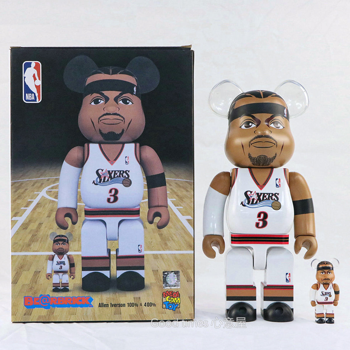 「 BearBrick × Allen Iverson 」400%➕100%