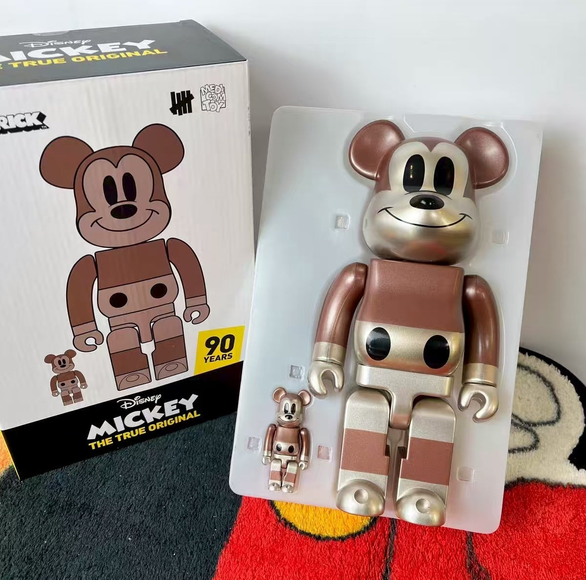 「 BearBrick × MickeyMouse 」400%➕100%